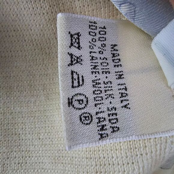 Hermes Margiela Winter Skiers & Holly Silk Wool Blend Polo Style Sweater Size S - Picture 8 of 12